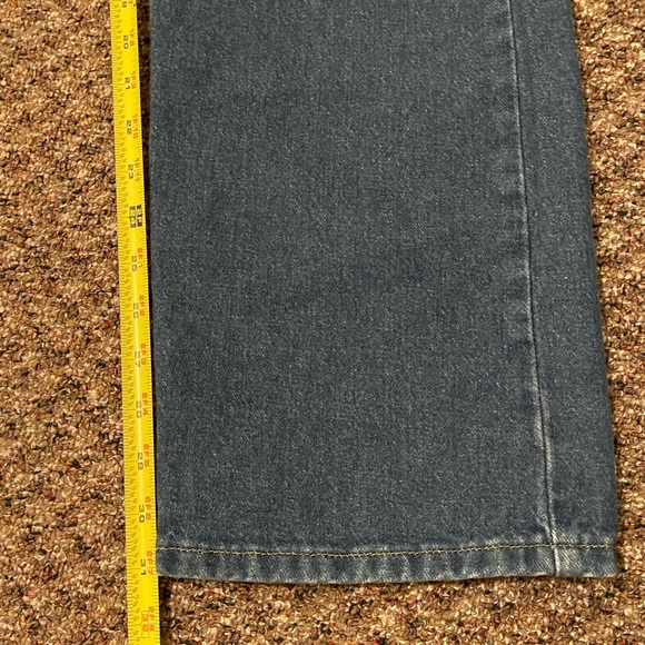 Carhartt Blue Jeans Relaxed Fit Mens 32x31 RN14806 Dark Wash Denim - Picture 7 of 10